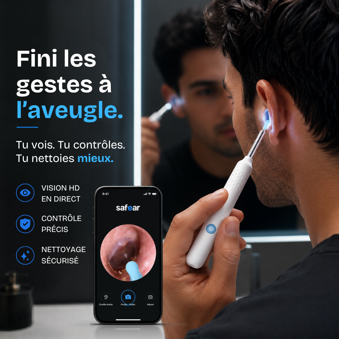 Néora — Nettoyeur d'oreilles connecté avec caméra Wi-Fi HD